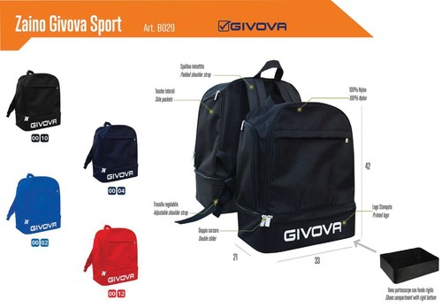 Zaino givova sport ottimo - givova, x